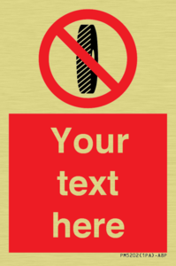 Custom Do Not Change Grinding Wheel Sign